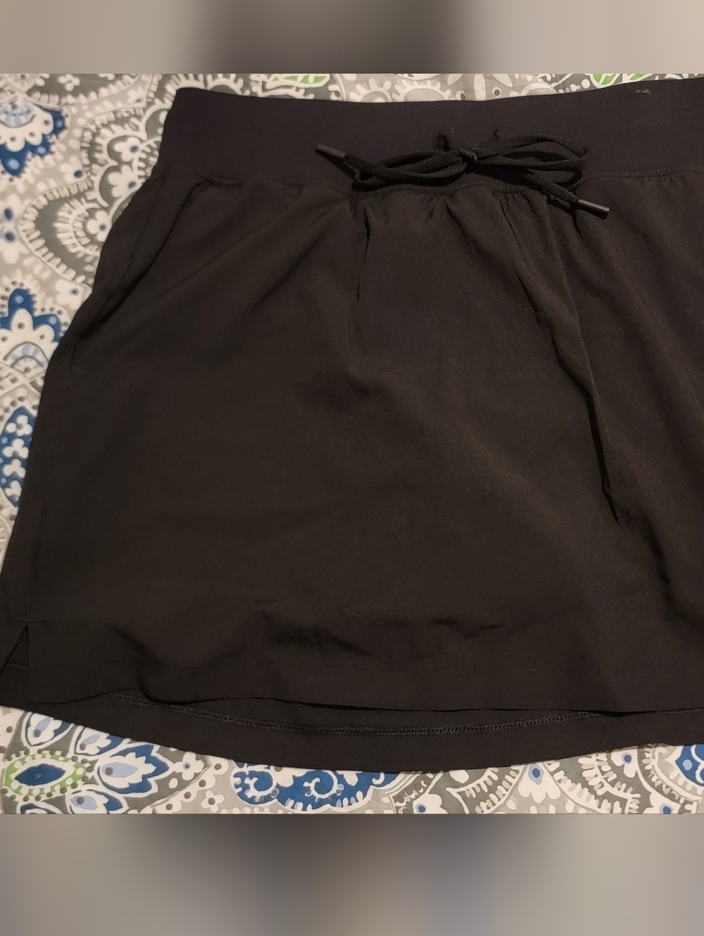 Velocity Black Athletic Skort with Drawstring M